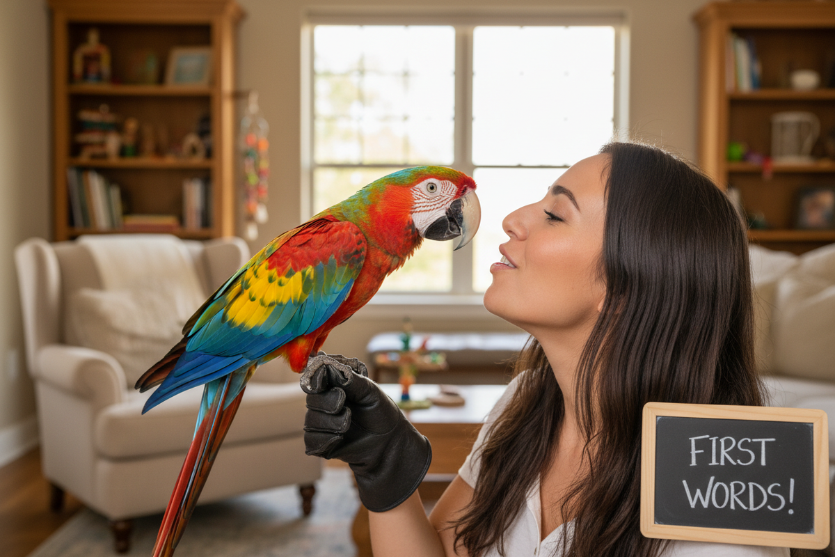 5 First Words to Teach Your Large Parrot (And How to Make It Stick)
