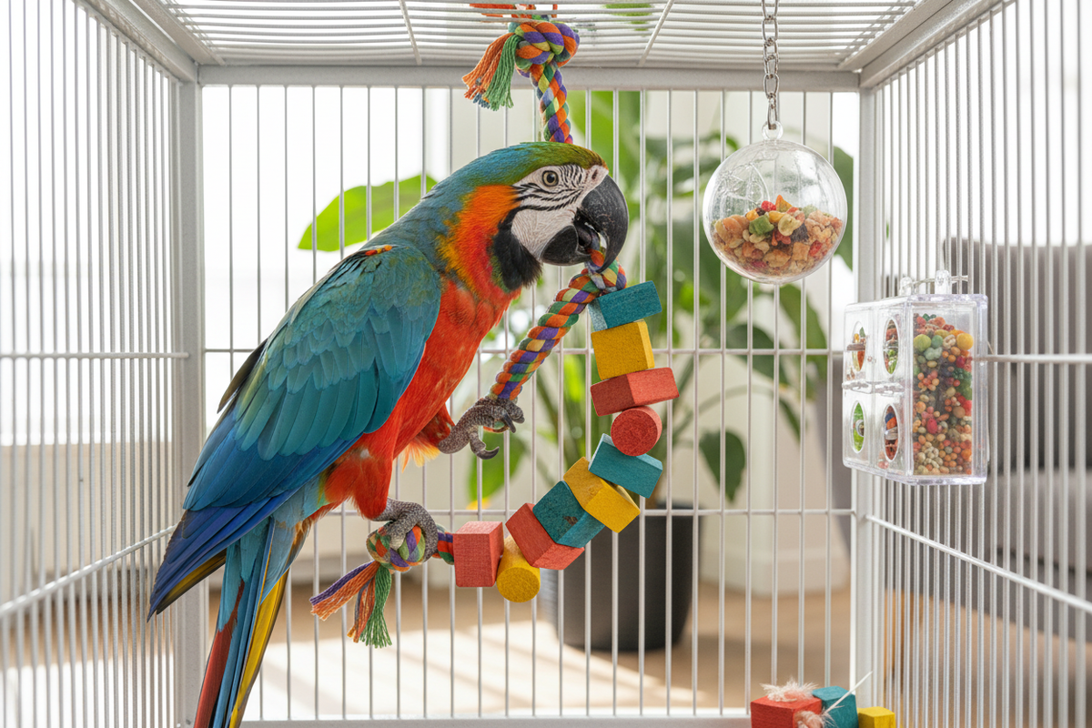 Large Parrot Toys: What to Look For and What to Avoid