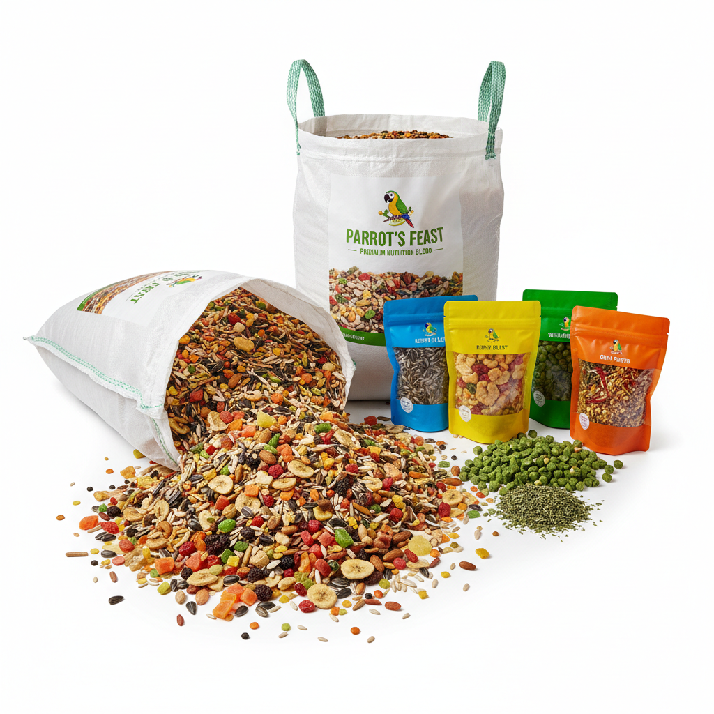 Bulk bag with small treat bags flat lay