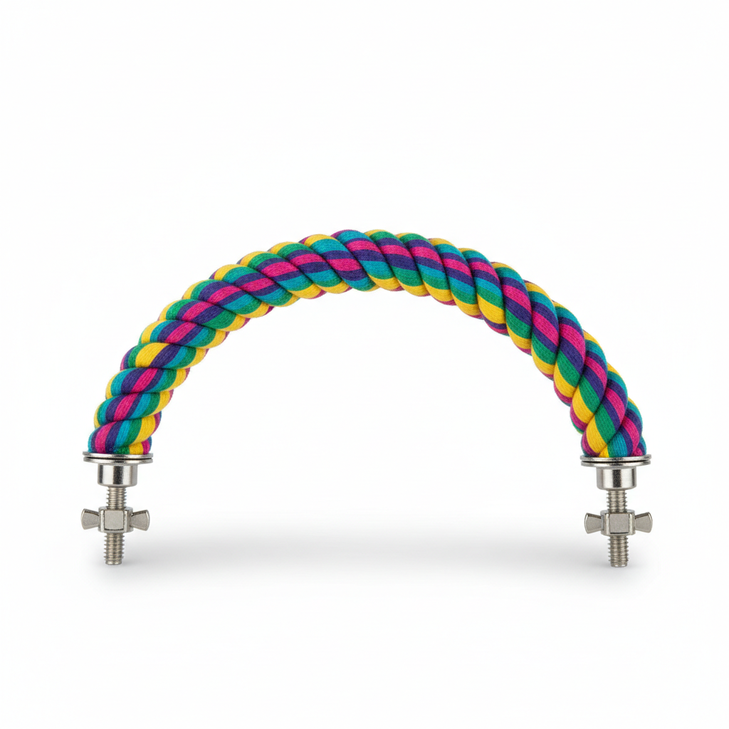 Colorful rope perch