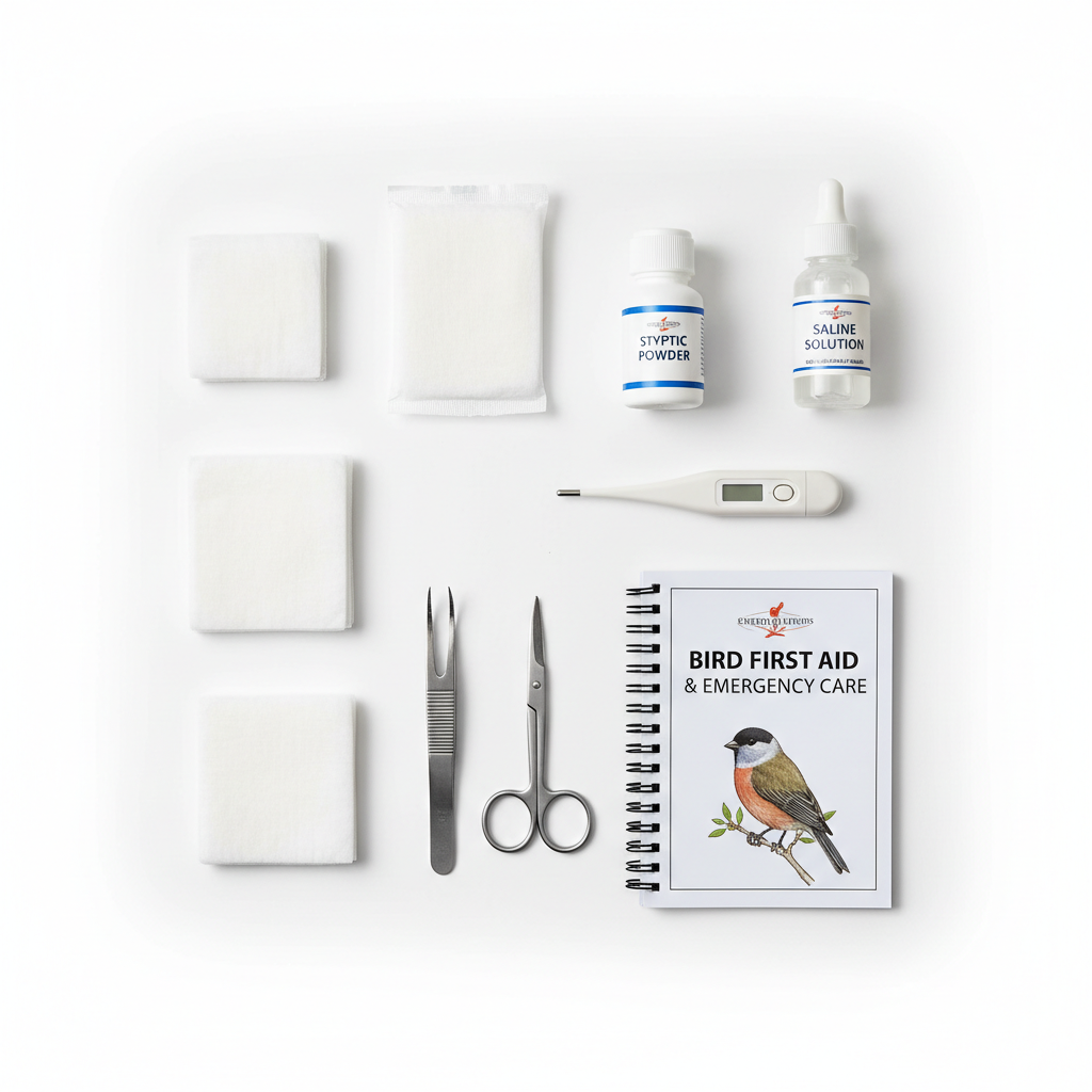 First aid kit flat lay