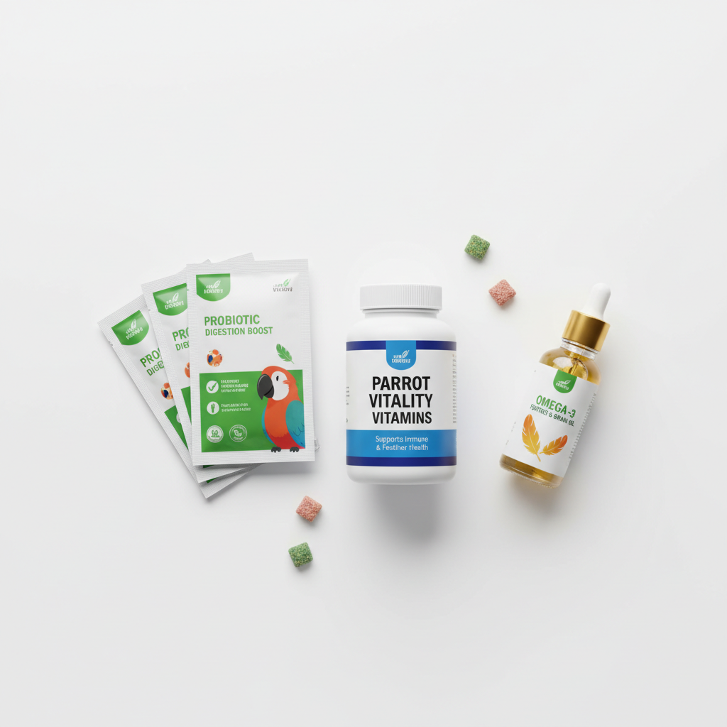 Full supplement set flat lay
