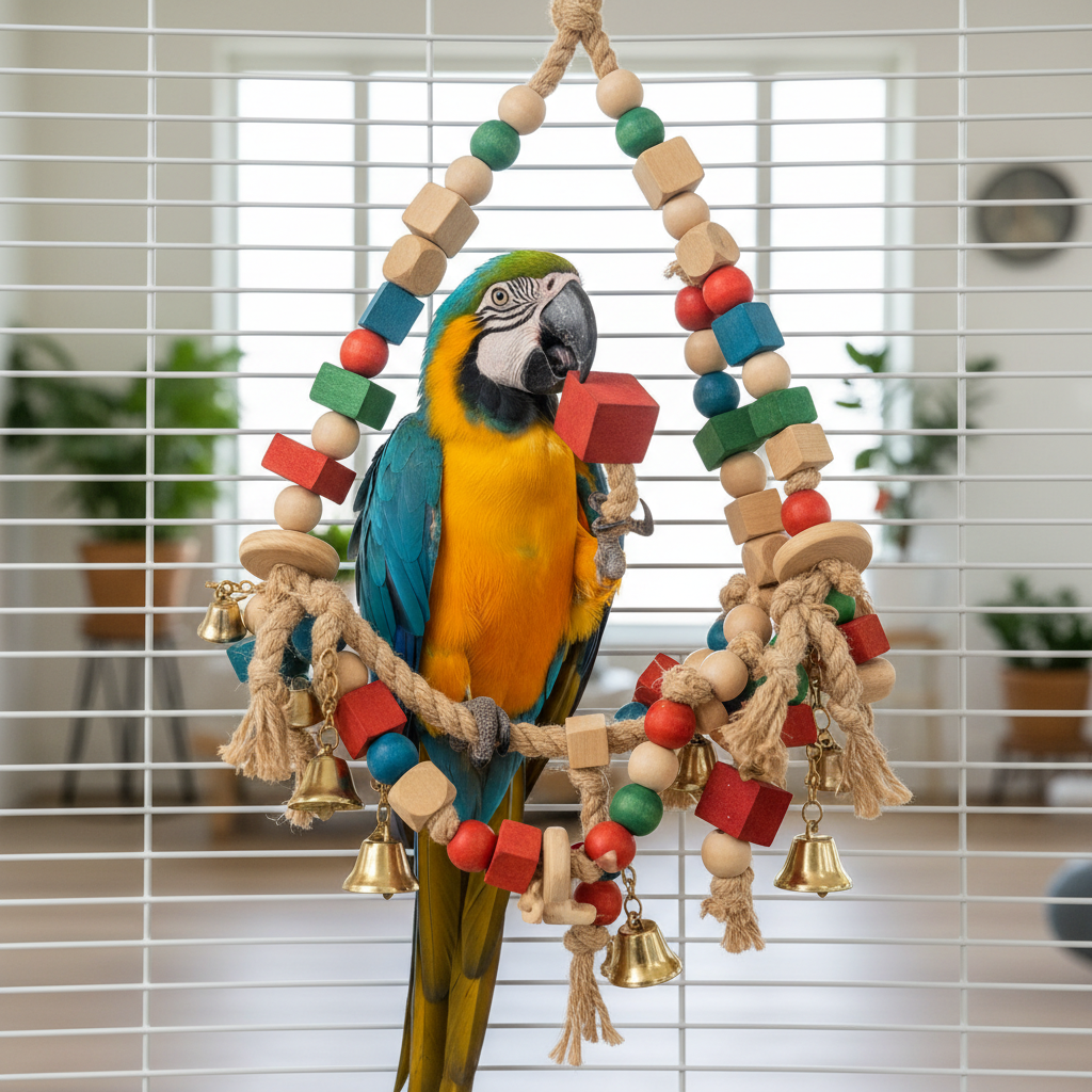 Lifestyle - macaw playing