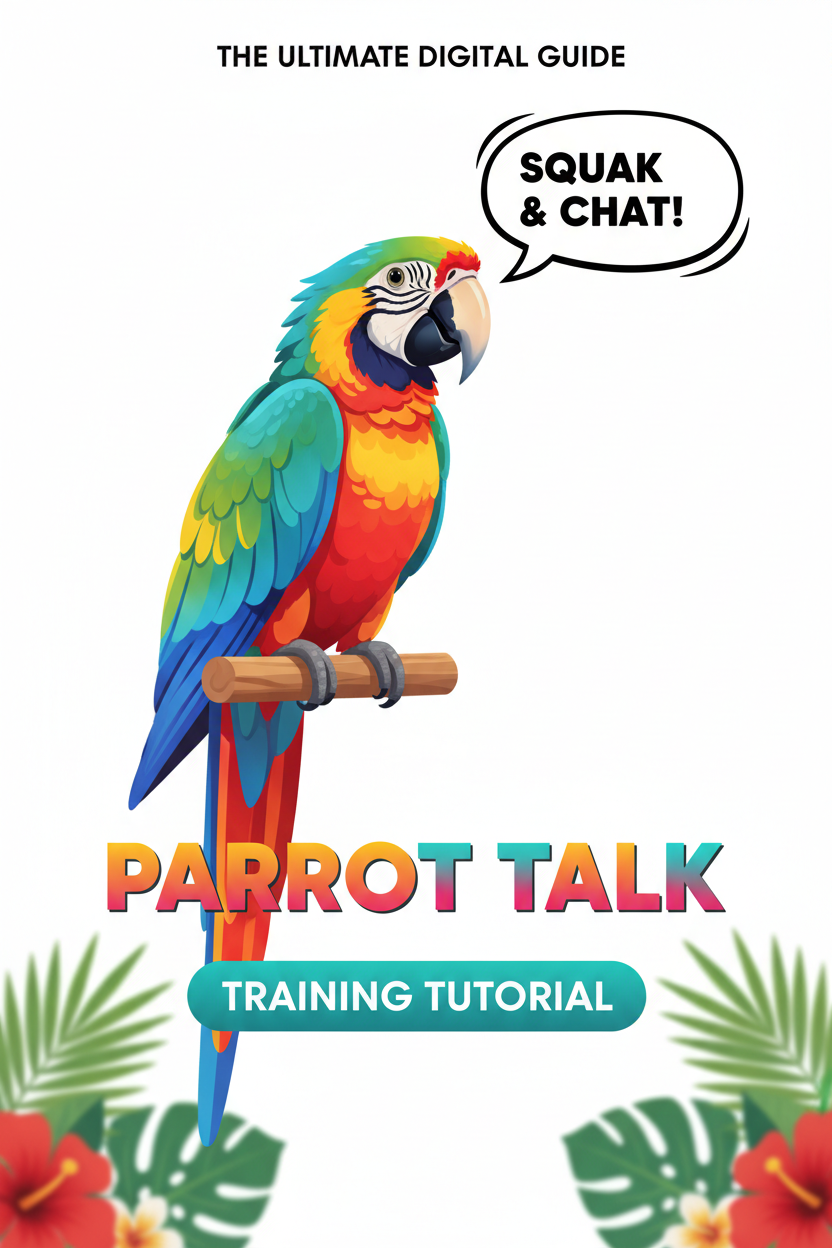 Macaw speech bubble ebook cover