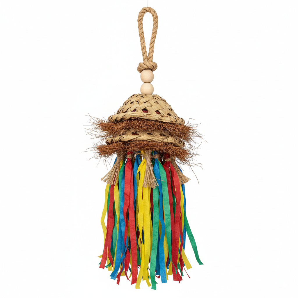 Shreddable natural fiber toy